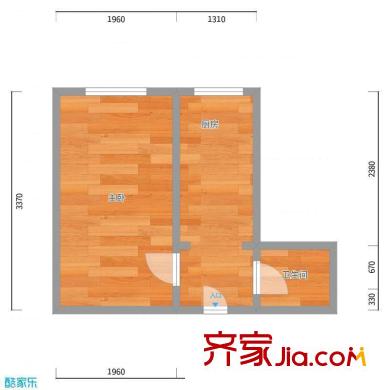 榮遷東里 1室 戶型圖