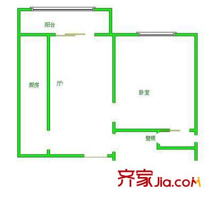 金合園戶型圖戶型圖 1室1廳1衛(wèi)1廚
