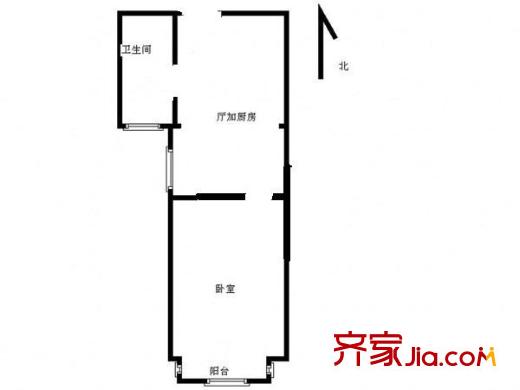 英俊名邸 1室 戶型圖