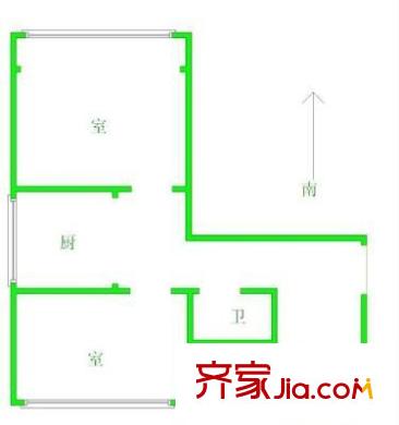 和平樓 2室 戶型圖