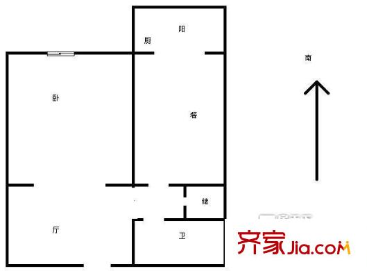 航天北里戶型圖戶型圖 1室1廳1衛(wèi)1廚