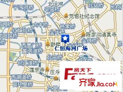 仁恒海河廣場交通圖位置圖