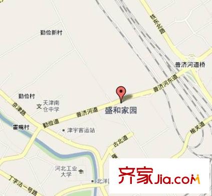 盛和家園交通圖