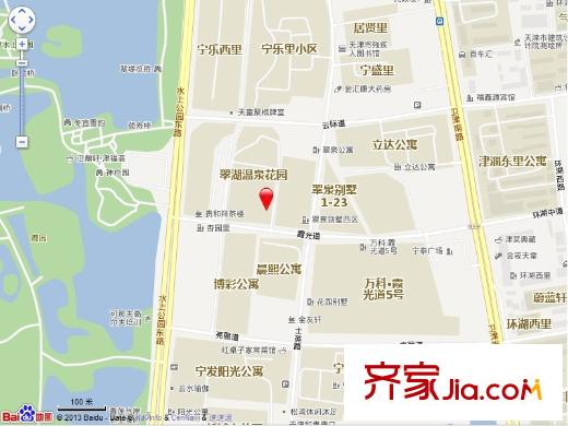 翠湖溫泉花園交通圖