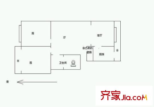 科園云居公寓 0室 戶型圖