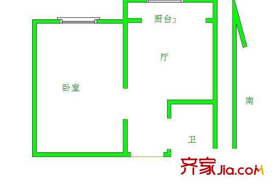 佳欣里 1室 戶型圖