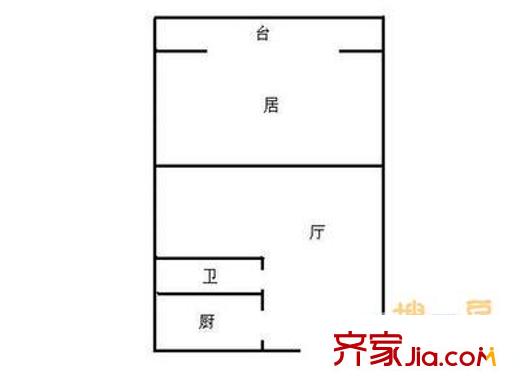 興泰園戶型圖戶型圖 1室1廳1衛(wèi)1廚