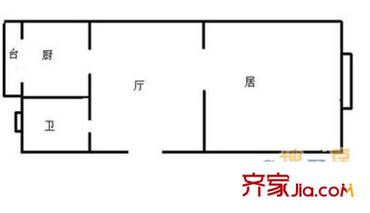 興泰園戶型圖戶型圖 1室1廳1衛(wèi)1廚