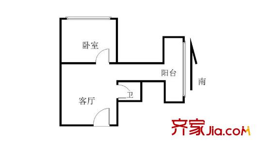 林苑東里 1室 戶型圖