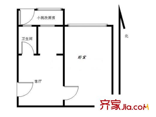 林苑東里 1室 戶型圖
