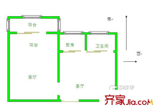 唐山 光明東里 戶型圖