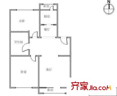 馨名園戶型圖戶型圖 2室2廳1衛(wèi)1廚