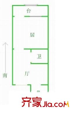 大生里 1室 戶型圖