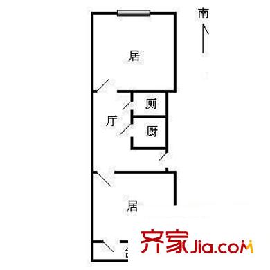 大生里戶型圖戶型圖 2室1廳1衛(wèi)1廚