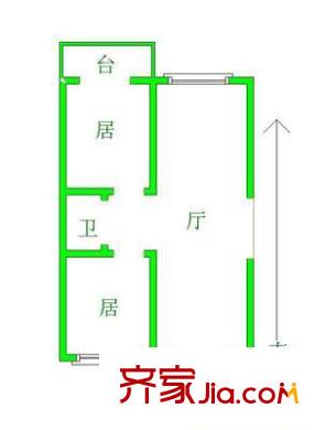 麗景勝和園戶型圖戶型圖 2室1廳1衛(wèi)1廚