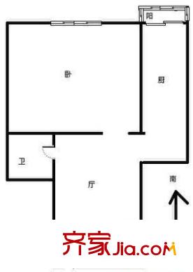 天?；ㄕZ軒戶型圖戶型圖 1室