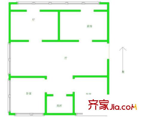 金谷園戶型圖戶型圖 2室2廳1衛(wèi)1廚