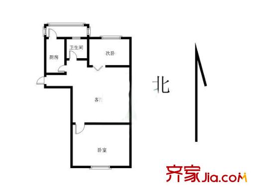 金谷園 2室 戶型圖