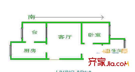 天保星緣軒戶型圖戶型圖 1室1廳1衛(wèi)1廚