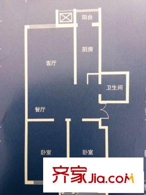 天保朗月軒戶(hù)型圖戶(hù)型圖 2室2廳1衛(wèi)1廚