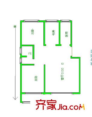 天元花園三期戶型圖天元三期 2室2廳1衛(wèi)1廚