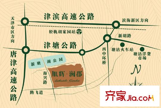 旭輝瀾郡交通示意圖