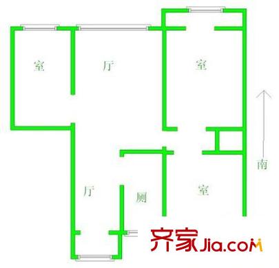 都市陽光 3室 戶型圖