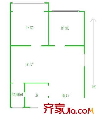 惠安樓 2室 戶型圖