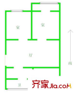 惠安樓 2室 戶型圖