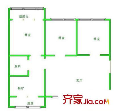 18小區(qū) 3室 戶型圖