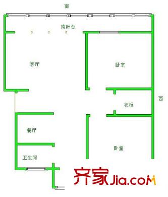 18小區(qū) 2室 戶型圖