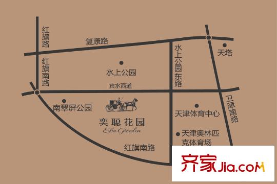 奕聰花園別墅交通圖