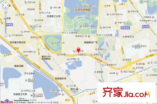 奕聰花園別墅交通圖電子地圖