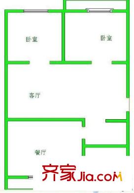 桃園樓 2室 戶型圖
