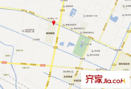 蒲瑞馨園交通圖