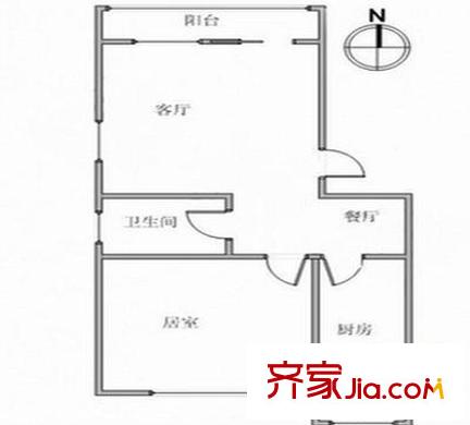 來福西里 1室 戶型圖