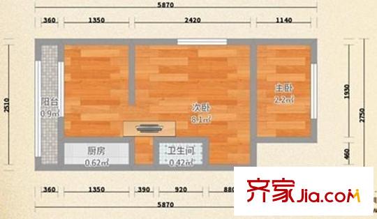 宜君里 2室 戶型圖