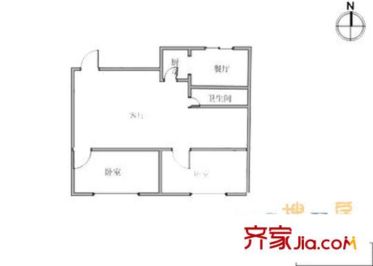 宜君里戶型圖戶型圖 2室1廳1衛(wèi)1廚