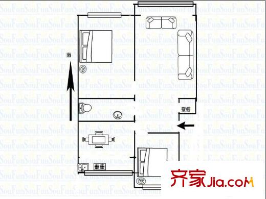 河茵北里 0室 戶型圖