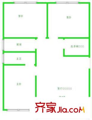 金洋旺座 3室 戶型圖