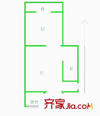 泰達(dá)國際公寓戶型圖戶型圖 1室1廳1衛(wèi)1廚