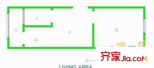 謙福里戶(hù)型圖戶(hù)型圖 1室1廳1衛(wèi)1廚