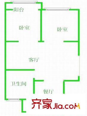 智源里 2室 戶型圖