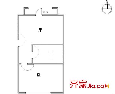 利海家園戶型圖戶型圖 1室1廳1衛(wèi)1廚