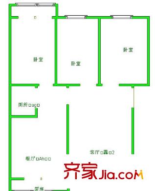 12小區(qū) 3室 戶型圖