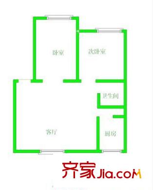 祥豐里 2室 戶型圖