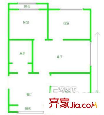 南園公寓 戶型圖