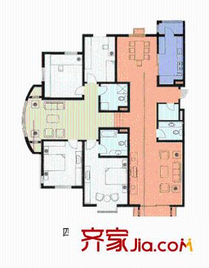 森淼公寓戶型圖戶型圖 4室