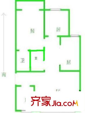 森淼公寓戶型圖戶型圖 3室1廳2衛(wèi)1廚