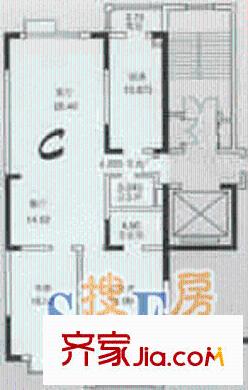 森淼公寓戶型圖戶型圖 2室2廳2衛(wèi)1廚